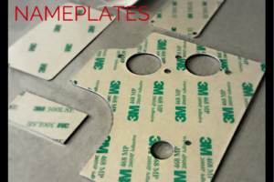 adhesive nameplate social media ad