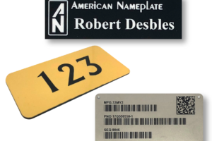 drafted engraved nameplate