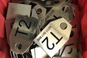 etched metal tags
