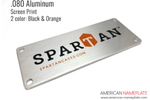 spartan nameplate example