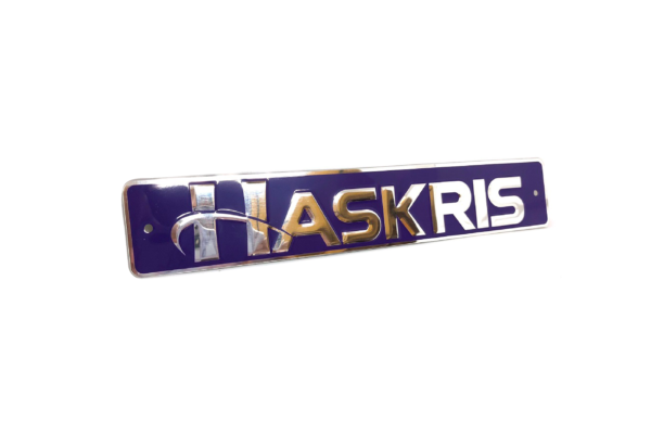 haskris aluminum nameplate