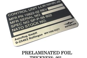 foil control nameplate