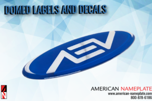 domed labels and decals